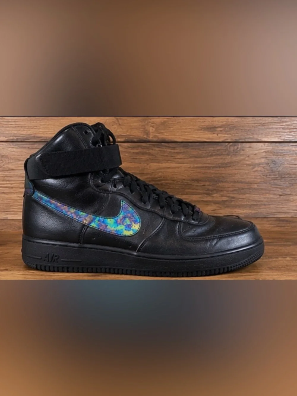 Nike Air Force 1 High ‘07 LV8 Black Iridescent Oil Slick Men’s 12 . 806403-002